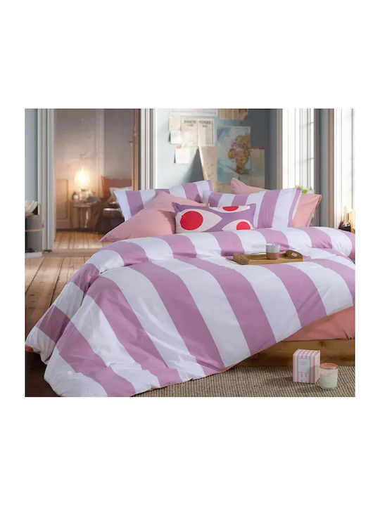 Nef-Nef Homeware Casual Bettlaken King Size mit Gummibettlaken 240x270cm 4 Stück