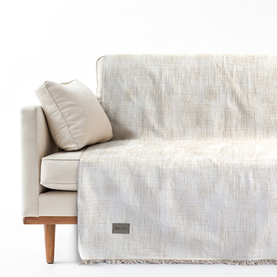 Lino Home Decken & Couchdecken Sesselüberwurf Jacquard 180x180cm Beiges