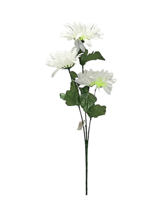 Κλαδί Ζέρμπερα Πλαστικό Λευκό 60cm 41052 Κωδ.11677