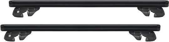 Menabo Bare De Acoperiș Din Aluminiu XXL Pentru Citroen Berlingo 1996-2010 Cu Picioare Pentru Portbagaj De Acoperiș Și Blocare Negre