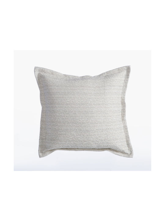 Nef-Nef Homeware Nef-Nef Homeware Zierkissen Malta Ecru / Schwarz 50x50cm