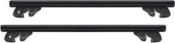 Menabo Μπάρες Οροφής Αλουμινίου Xxl για Ford Explorer / Transit 2002-2005 (Σετ με πόδια) Μαύρες