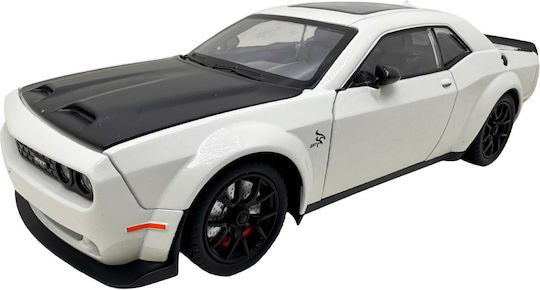 Dodge Charger Srt Scara 1:24 Model Metalic Replica Alb Lumini Sunete Uși Deschise