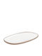 Kumo Servierplatte Oval aus Porzellan Rosa 31x20cm