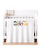 Astron Italy Babydecke Kinderbett Waffel Weiß 110x140cm