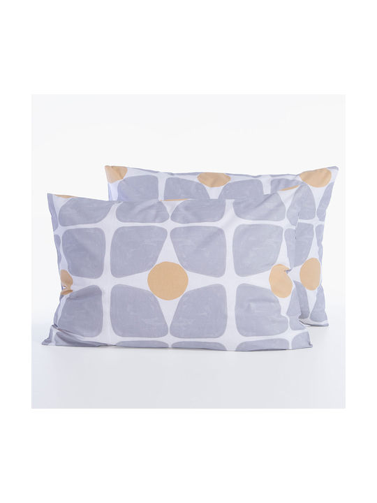 Nef-Nef Homeware Bamb.casual Coreo Pillowcase with Envelope Cover Yellow 52x72cm