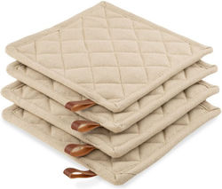 Finesse Fabric Beige Pot Holder