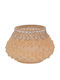 Iliadis Set of Glass Candle Holders Suitable for Tealights in Yellow Colour 11.5x8cm 4 Pieces
