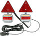 Set Abschleppen von Autos & Anhängerbeleuchtung LED Magnet Stecker 12-24V JBM JBM-54162