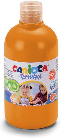 Carioca Vopsea Tempera Portocalie la Sticlă 500ml