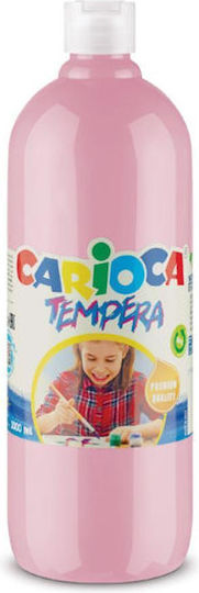 Carioca Tempera Colour Paint Light Pink in Bottle 1000ml