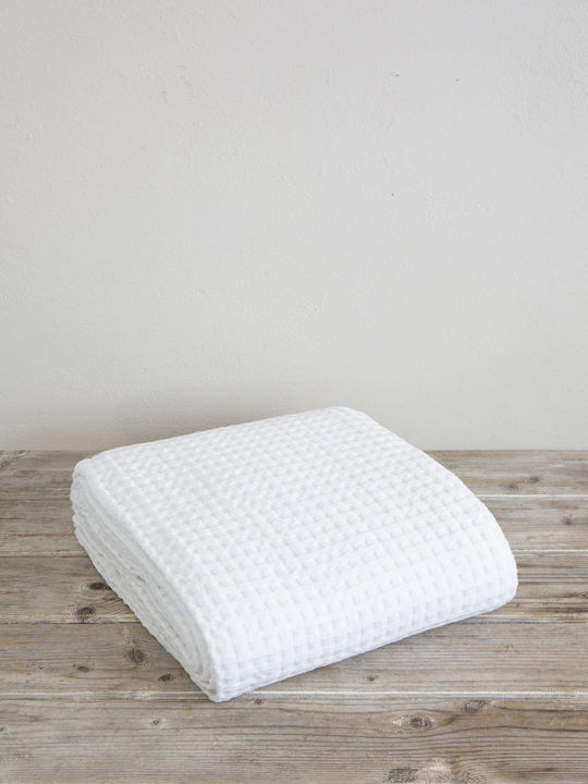 Nima Pique Blanket King Size 270x270cm White