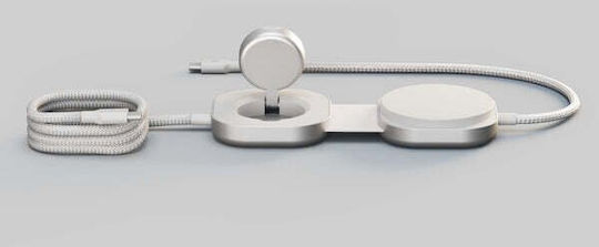 Zens Magnetic USB 2.0 Cable USB-C Male - USB-C 240W PD White 1.5m