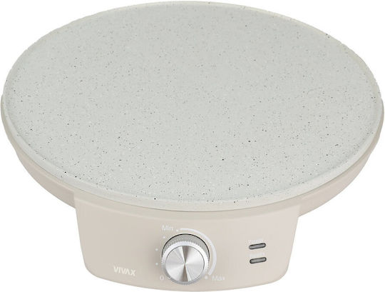 Aparat de Făcut Clătite Vivax Pm-1200s Placă 30 Cm 1200 W Putere Bej Lunar Multicolor