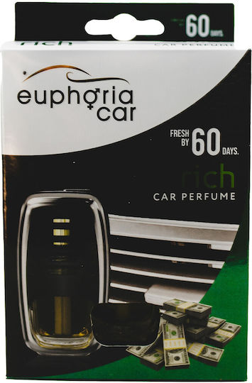 Euphoria Car Окачен Течен Ароматизатор За Кола Канела Ванилия Черен 7мл