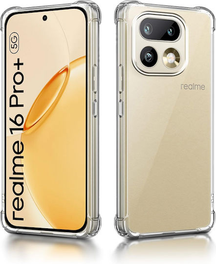 Techsuit Silicone Transparent Back Cover (Realme 16 Pro+)