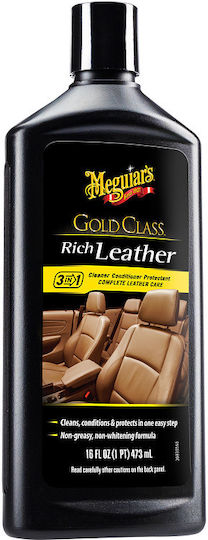 Meguiar's Gold Class Rich Leather Αλοιφή Καθαρισμού και Προστασίας για Δερμάτινα Μέρη Αυτοκινήτου 473ml