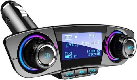 FM Transmitter Car with Bluetooth USB AUX
