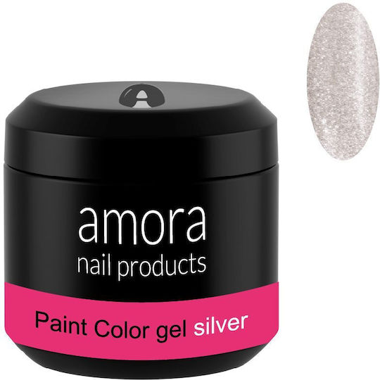 Amora Geluri Unghii Argintiu Uv Led 5gr