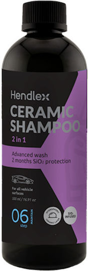 Hendlex Șampon Ceramic Pentru Spălare Auto cu Ceară 500ml