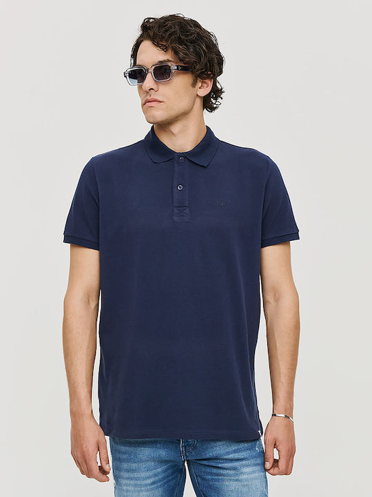 Brokers Jeans Polo Μπλούζα Κοντομάνικη Navy Μπλε