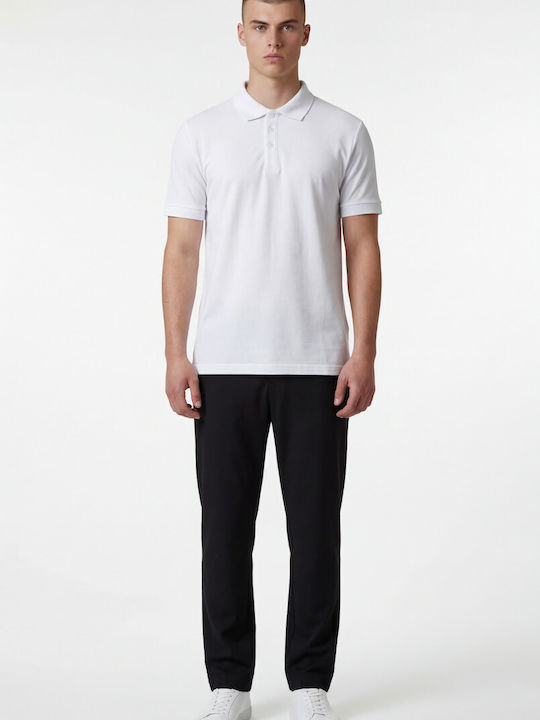 Ben Tailor Polo Bluza Tricou Cu Mânecă Scurtă Alb