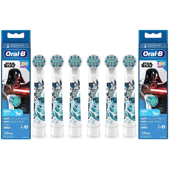 Oral-B Piese de Schimb Periuță de Dinți Electrică Star Wars 6 Bucăți