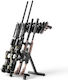 Vevor Heavy Duty Portable Folding Steel Gun Rack Carbines Firearms Free Standing Indoor Outdoor Display Gun Storage Holds Up To 7 Pistols 4 Carbines Or Shooting Hunting Guns