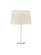 Veis Helios Fabric Table Lamp for E27 Socket with White Shade and Base