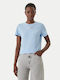 Women's Short Sleeve T-shirt Light Blue DW0DW22277 C1T