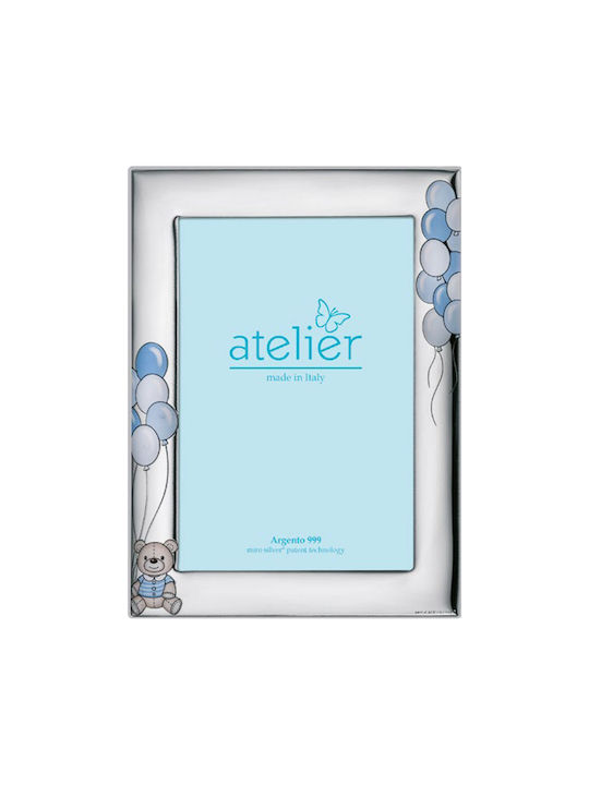 Atelier Silver Light Blue Kids Photo Frame