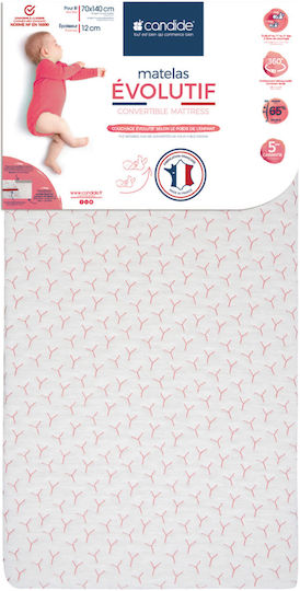 Candide Στρώμα Κούνιας Evolutif με Latex 140x70+16cm