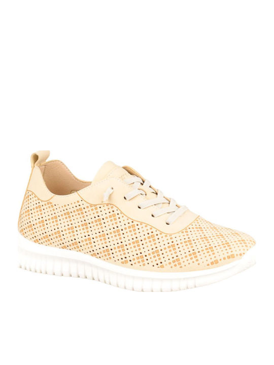 Amarpies Damen Anatomische Sneakers Beige