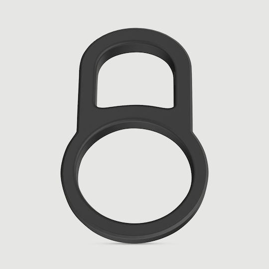 Διπλό Δαχτυλίδι Πέους Σιλικόνης Double Erector Locking Soft Silicone Cock Ring Μαύρο