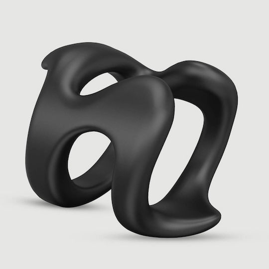 Δαχτυλίδι Πέους Σιλικόνης Σχήμα U Shaped Soft Silicone Cock Ring Μαύρο
