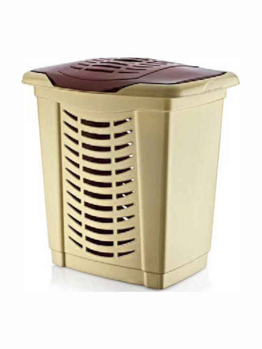 Raki Simpati Laundry Basket Plastic 65lt with Cap 52x41x56cm