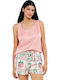 Gisela Summer Women's Pyjama Set Pink