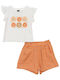 Kids Summer Set with Shorts 2pcs White