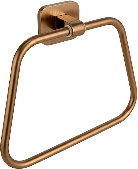 Rea Nico Single Bathroom Ring With Screws Copper