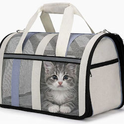 Ideaplus Pet Τσάντα Μεταφοράς Γάτας 47εκ. Γαλάζιο