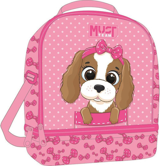 Must Team School Insulated Snack Bag 7L Pink 22x16x28cm