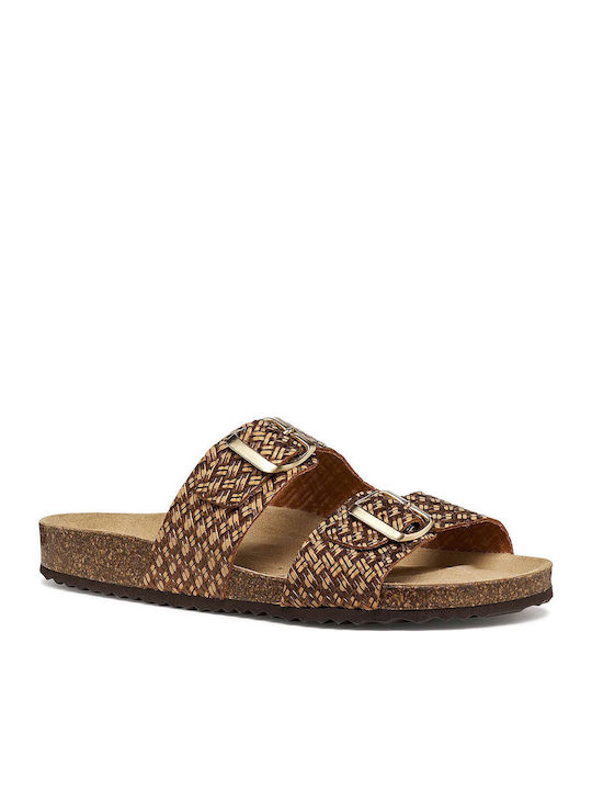 Geox Brionia Leather Women's Anatomic Brown San...