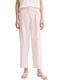 Women's Fabric Capri Trousers Pink