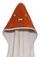 Baby Oliver Baby Hooded Bath Towel White 75x75cm