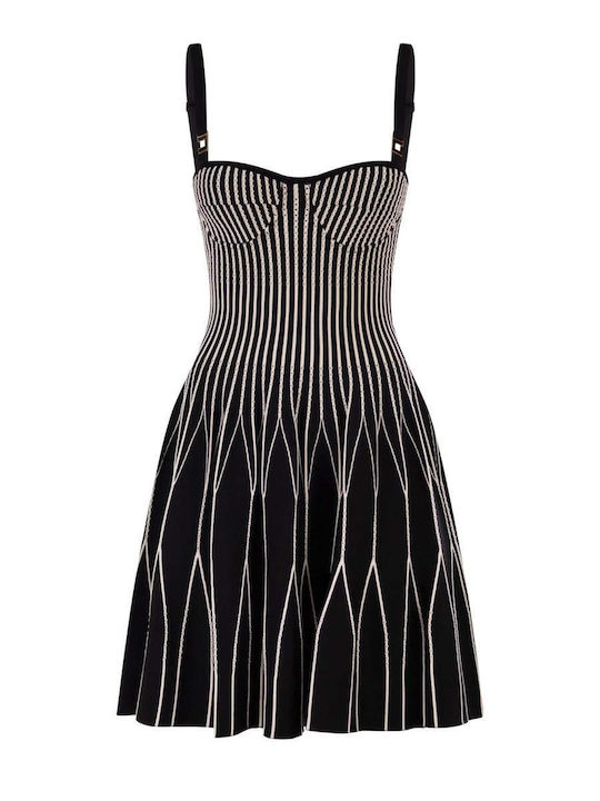 Elisabetta Franchi Summer Mini Evening Dress Black