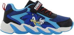 Sonic Kids Sneakers Anatomic with Hoop & Loop Closure & Lights Black Sonic Kids Sneakers Anatomic with Hoop & Loop Closure & Lights Black