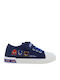 Kids Sneakers Anatomic with Hoop & Loop Closure & Lights Blue