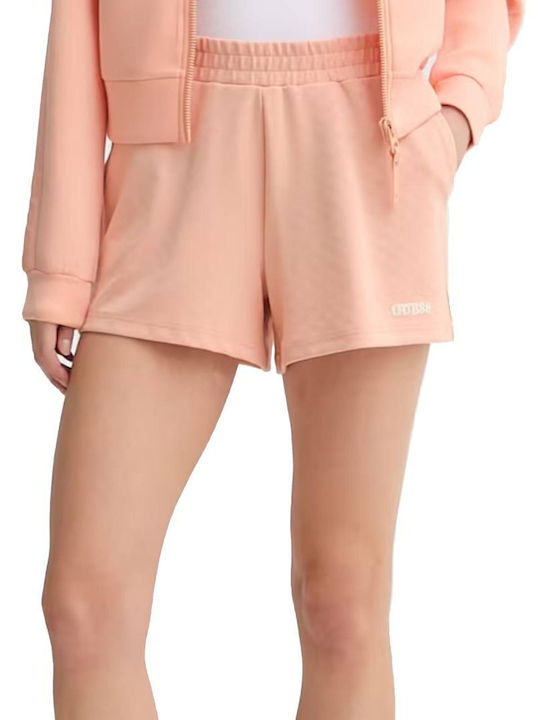 Guess Damen Hohe Taille Shorts Peach