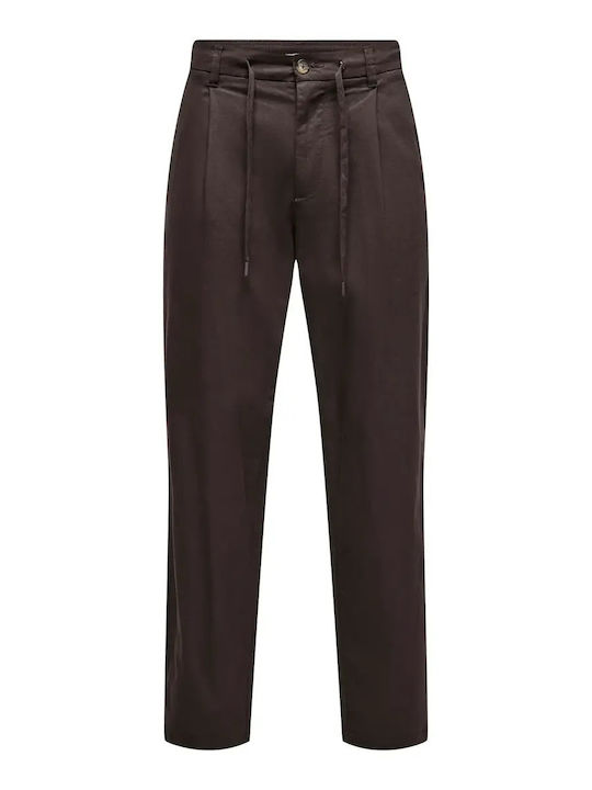 Παντελόνι Chino σε Tapered Γραμμή Coffee Bean