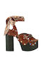 Leather Sandals Brown